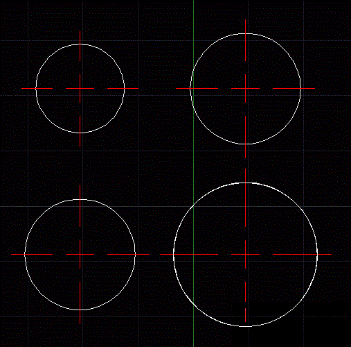 怎么才能在CAD中快速的画出圆的中心线