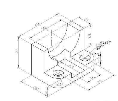 CAD机械制图应用基础之三视图的绘制（一）