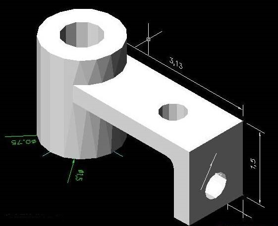 CAD绘制机械零件三维实体