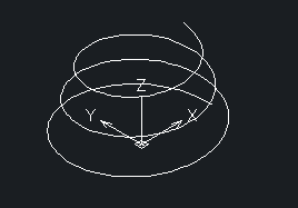 CAD怎样绘制三维螺旋线